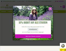 Tablet Screenshot of gruener-garten-shop.de